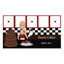 Sassy Baker, Bakery Business Cards Blonde