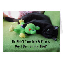 Sassy Cat & Froggy Valentine's Day Card