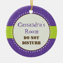 Sassy Girl Room Sign Ornament