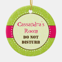 Sassy Girl Room Sign Ornament