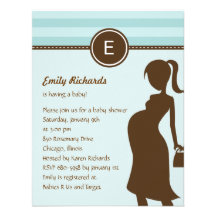 Sassy Mum Baby Shower Invitation - Blue