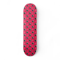 Sassy Polka Dots Skateboard - Berry Pink