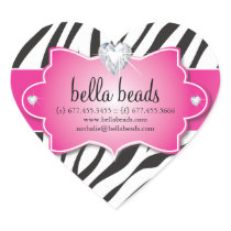 Sassy Zebra Jewellery Designer Stickers