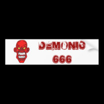 Satan Devil Art bumper stickers
