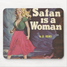 satan is a woman! mouse mats