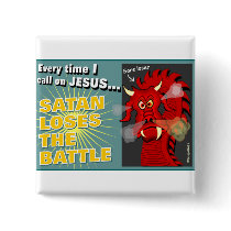 Satan Loses The Battle Christian Gift Pin