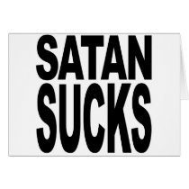 Satan Sucks Card