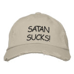 SATAN SUCKS! embroidered hats