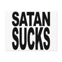 Satan Sucks Postcard