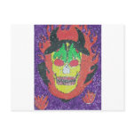 satanic head postcards