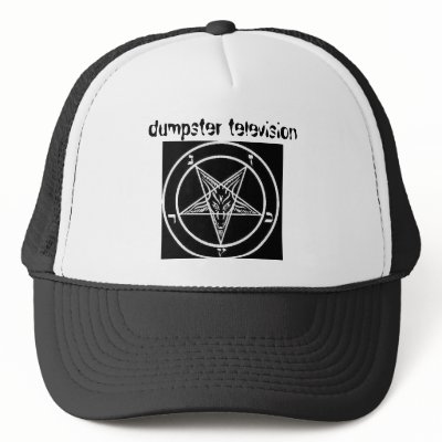 satanic_pentagram, dumpster television trucker hats by zombie138