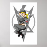 Satanic Warmerchant Pin-Up Woman posters