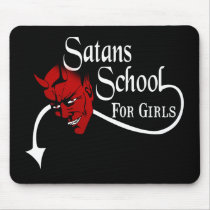 Satans School Black Mouse Pad