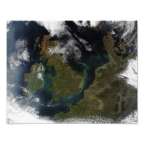 Satellite view of Northern Europe Art Photo