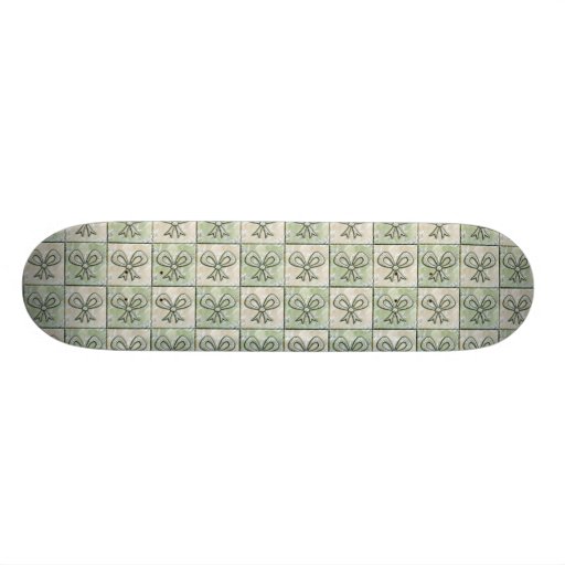 Satin and Floral Bows Skate Board Deck