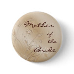 Satin Elegance Mother of the Bride Pinback Buttons