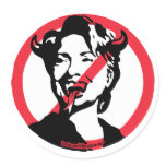 Satin Hillary Anti-Hillary Sticker