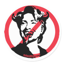 Satin Hillary Anti-Hillary Sticker