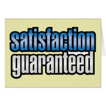 Satisfaction Guaranteed - Pop Fashion Slogan Cards