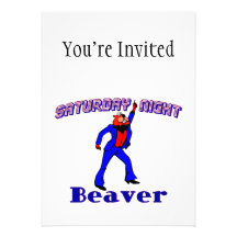 Saturday Night Disco Beaver Custom Announcement