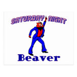 Saturday Night Disco Beaver Postcards