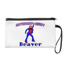 Saturday Night Disco Beaver Wristlet Clutch
