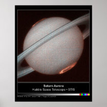 Saturn Aurora Hubble Telescope Photo