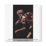 Saturn Devouring His Son From The Pinturas Negras magnets