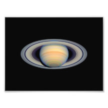 Saturn (Hubble Telescope) Photograph