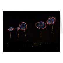 Saturn Rings Fireworks I card