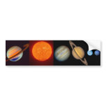 SATURN sun moons bumper stickers