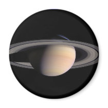 Saturn with Rings Fridge Magnet
