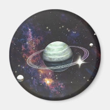 Saturn with Rings Magnet