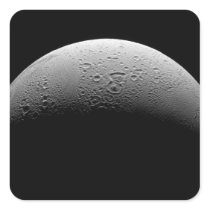 Saturn's moon Enceladus 5 Square Sticker