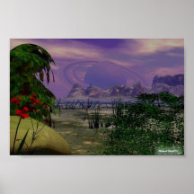 Saturns Moon Poster