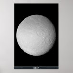 Saturn's Moon Rhea posters