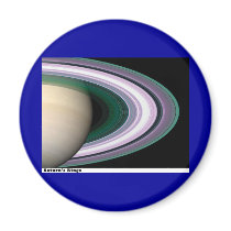 Saturns Rings Fridge Magnet