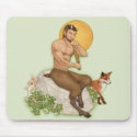 Satyr Playing Pan Pipes mousepads