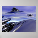 Saucers in flight posters