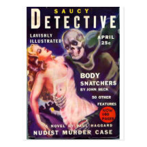 Saucy Detective Postcards