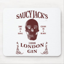 Saucy Jack's London Gin Mouse Pad