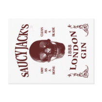 Saucy Jack's London Gin Postcards