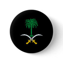 Saudi Arabia Coat of Arms Pinback Buttons