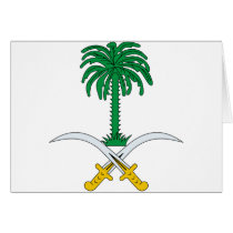 Saudi Arabia coat of arms Greeting Card