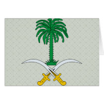 Saudi Arabia Coat of Arms detail Greeting Card