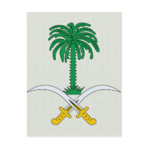 Saudi Arabia Coat of Arms detail Postcards
