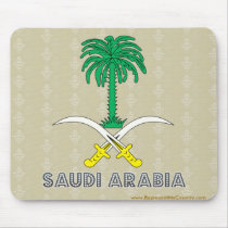 Saudi Arabia Coat of Arms Mousemats
