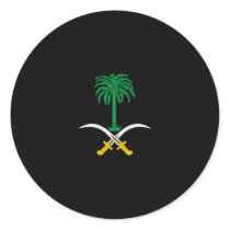 Saudi Arabia Coat of Arms Round Sticker