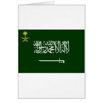 Saudi Arabia Flag Alt2 Greeting Cards