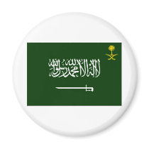 Saudi Arabia Flag Alt Fridge Magnet